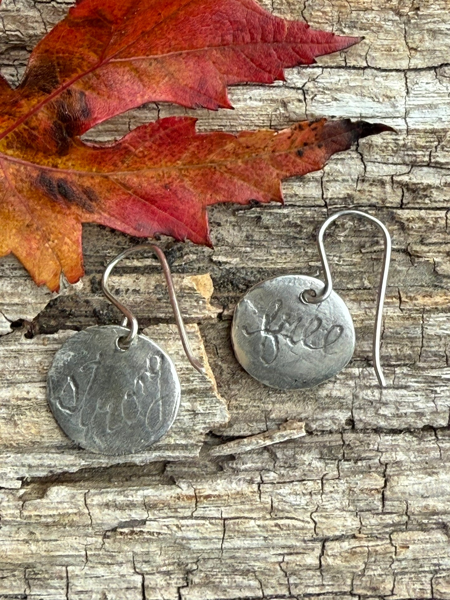 Maple Leaf Imprint Disc Drops