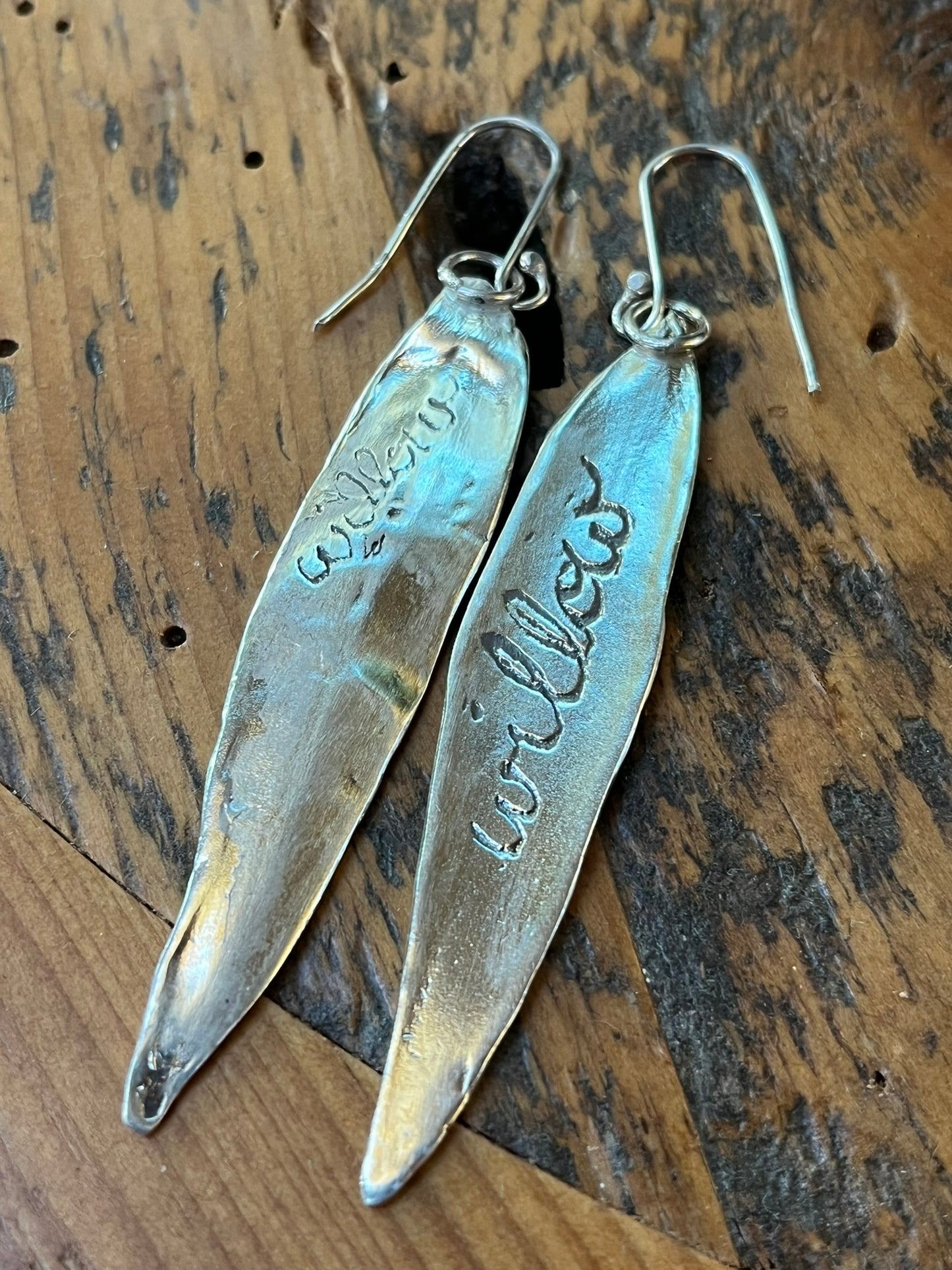 Willow Leaf dangle earrings