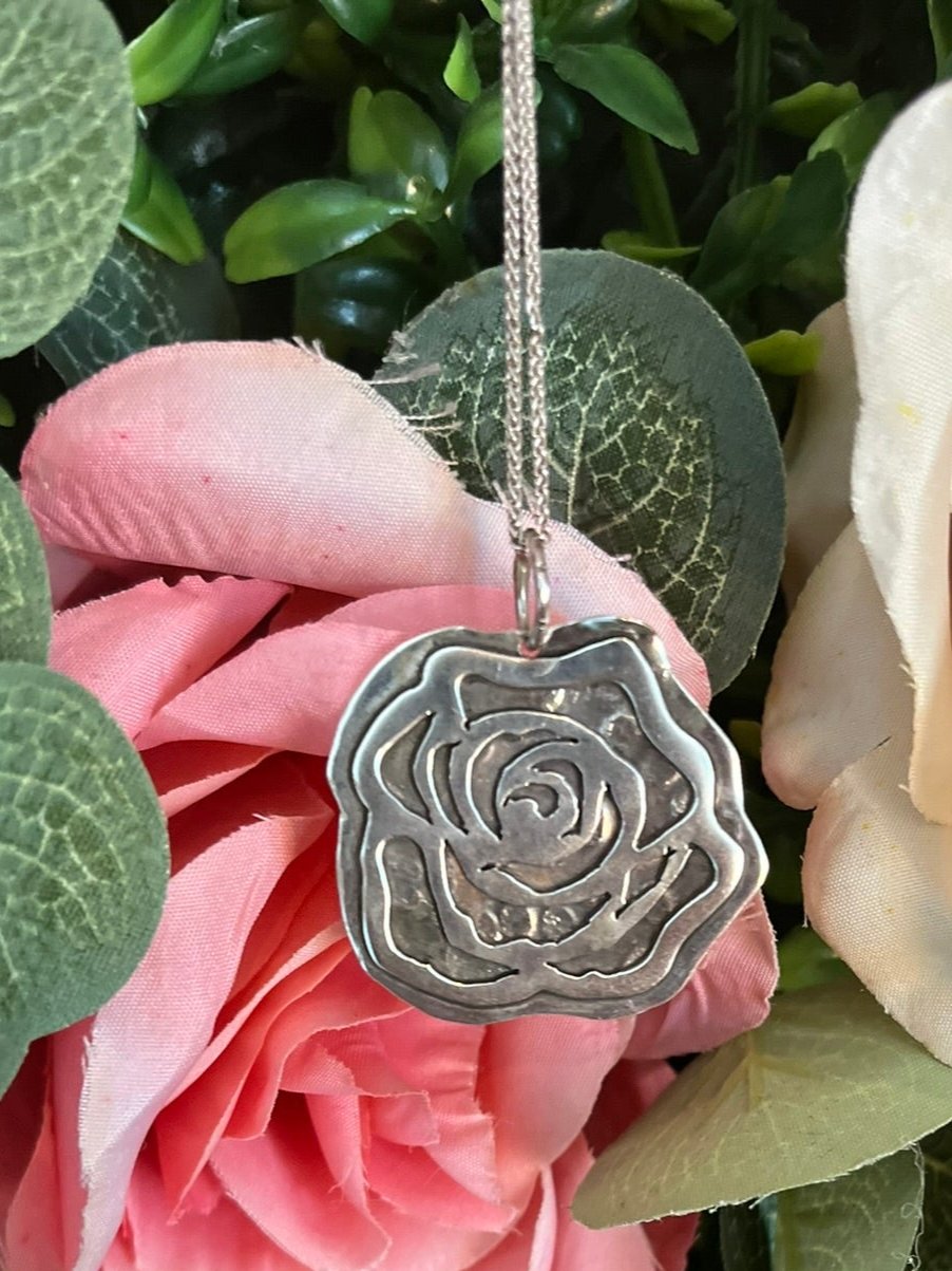 Stop & Smell the Roses pendant