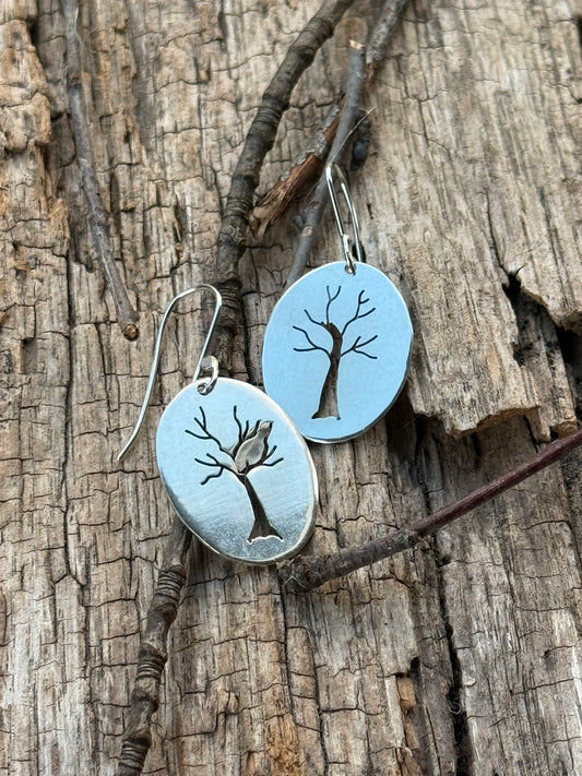Tree Silhouette Dangles