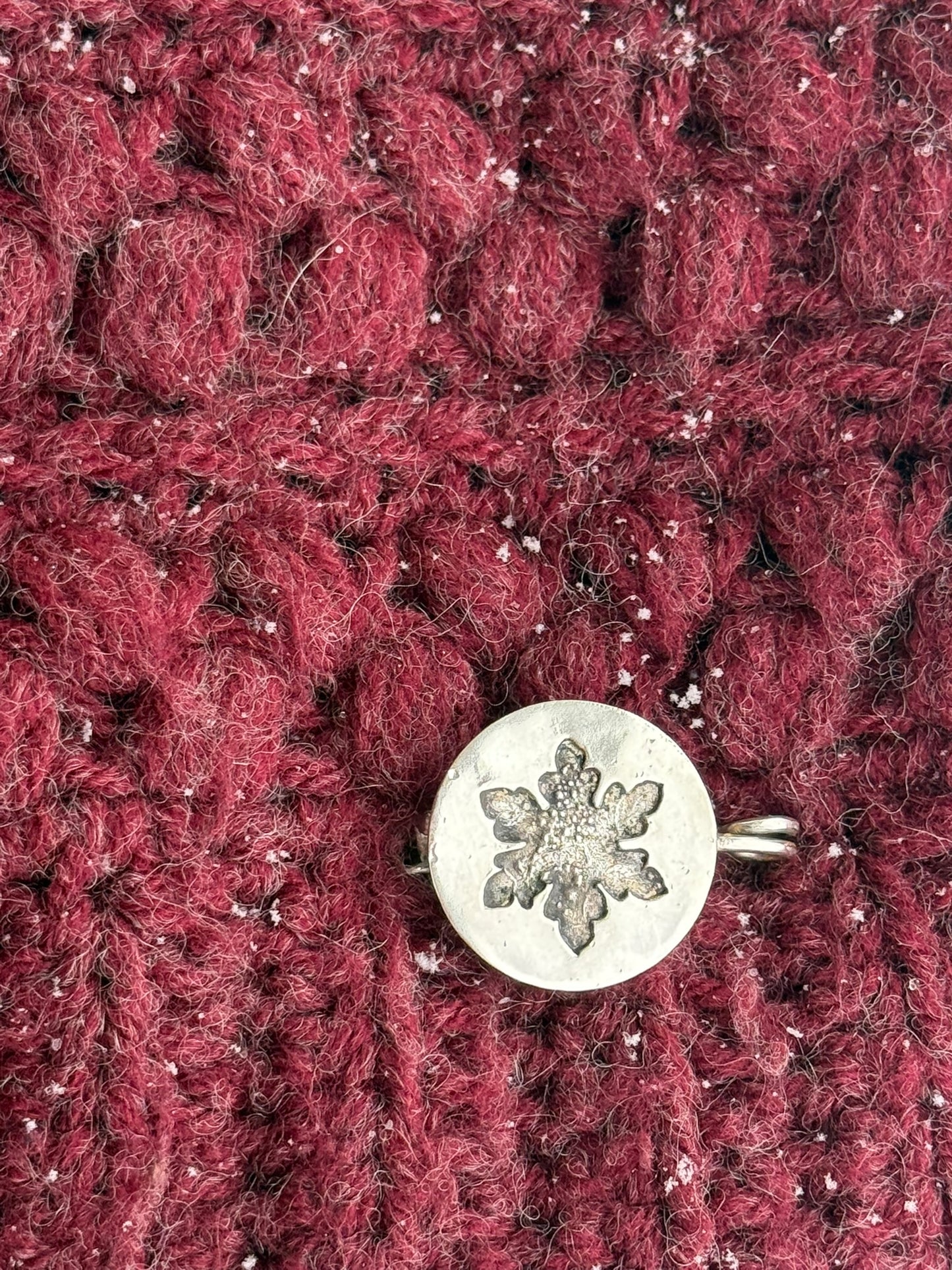 Snowy Moonlit Night Brooch