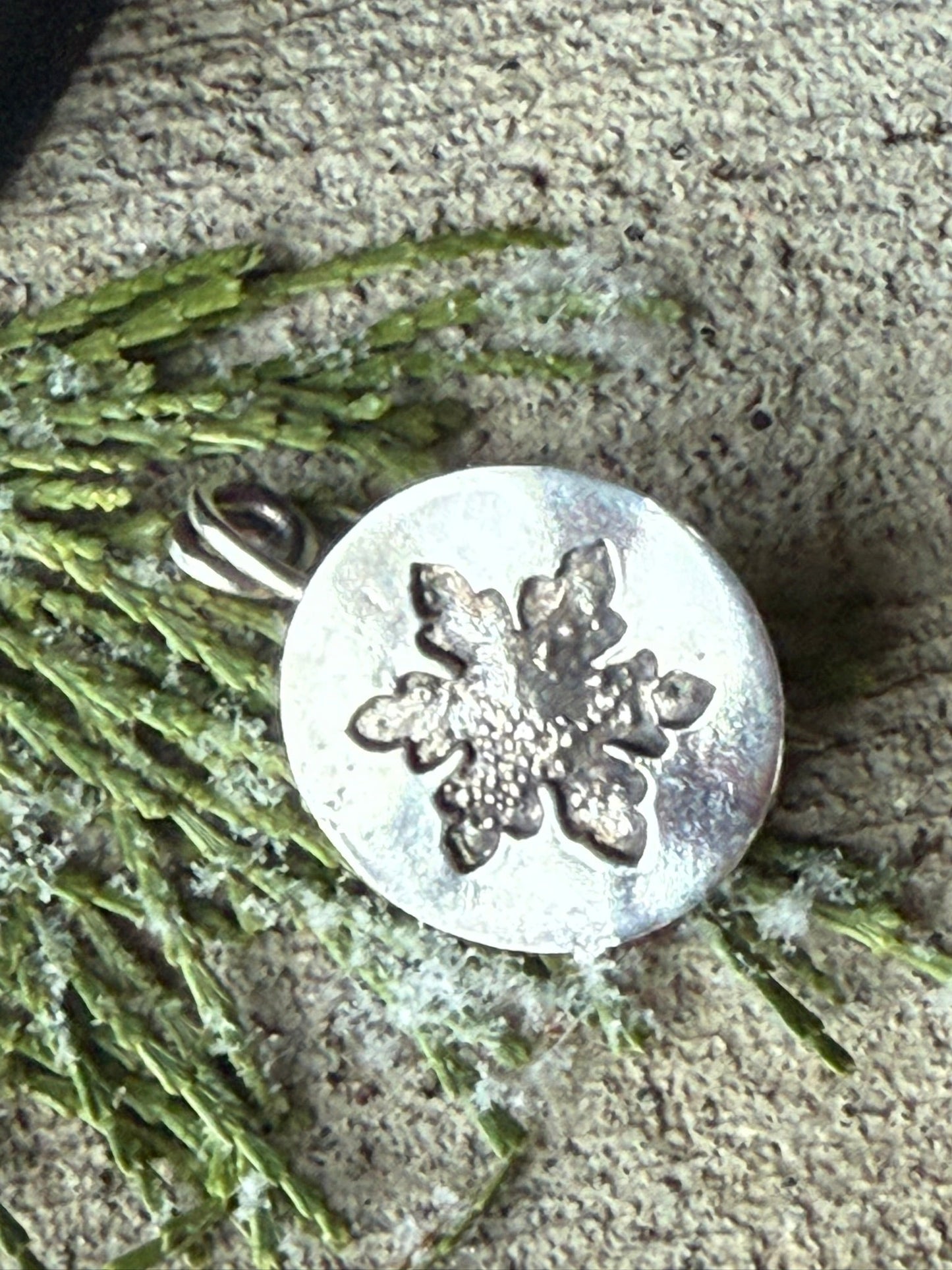 Snowy Moonlit Night Brooch