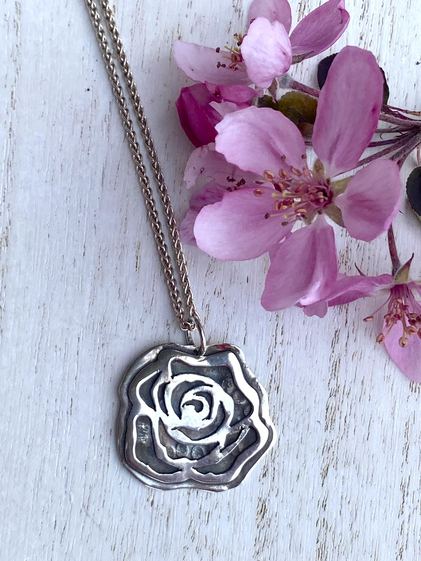 Stop & Smell the Roses pendant