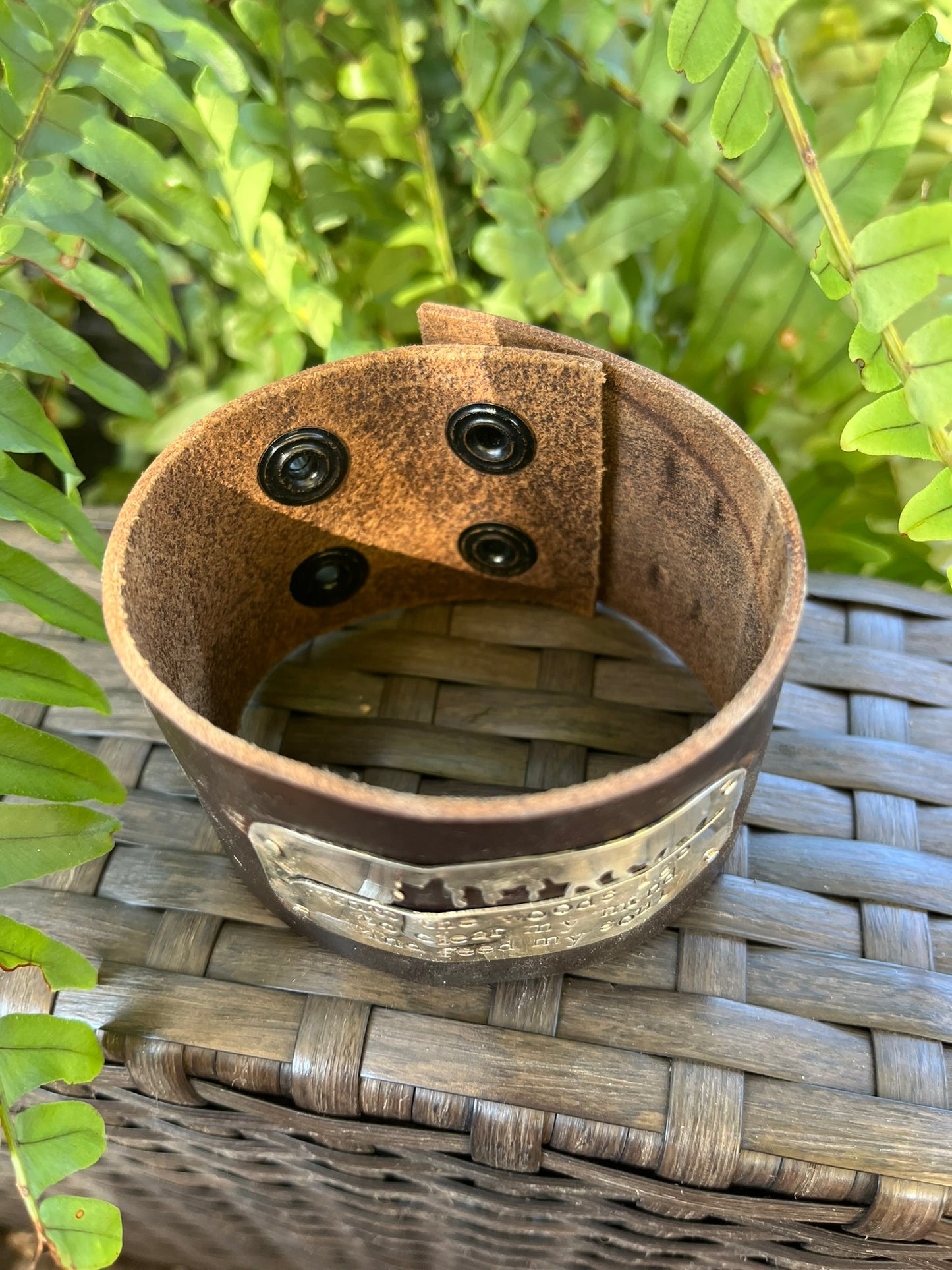 Into the Woods Leather Cuff